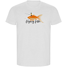 Купить Kruskis CA66900101K190 Футболка с коротким рукавом Flying Fish ECO Белая White S 7ft.ru в интернет магазине Семь Футов