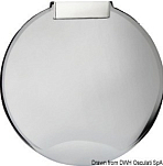 Простая крышка для душа Classic Evo хромированного цвета круглая, Osculati 15.900.16