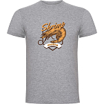 Kruskis CA65500158C069 Футболка с коротким рукавом Seafood Shrimp Серый Heather Grey S