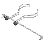 Eno SC0624 DUO Поддержка кухонной плиты  Silver 195 mm
