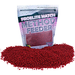 Pro elite baits F8433818 Method Feeder Банан И Клубника 600g Пеллеты Красный 2 mm 