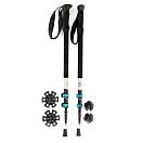 Купить Arva LKHROUTECOMPV1-00-Black трости Haute route compact 3 part powerlock long Серебристый Black 105-135 cm 7ft.ru в интернет магазине Семь Футов