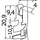 Наконечник кабельный MTA UNI F630 из луженой латуни 1 - 2.5 мм2 100 шт, Osculati 14.118.01