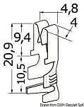 Наконечник кабельный MTA UNI F630 из луженой латуни 1 - 2.5 мм2 100 шт, Osculati 14.118.01