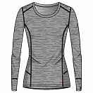 Купить Odlo 110812-10420-XL Базовый слой с длинным рукавом Natural 100% Merino Warm Серый Grey Melange / Grey Melange XL 7ft.ru в интернет магазине Семь Футов