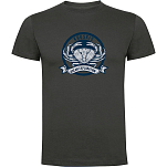 Kruskis CA65500646C054 Футболка с коротким рукавом Crab Logo Серый Dark Grey 3XL