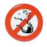 Erregrafica 5252176 Облегчение No Знак &quot;Курение на борту&quot; Red / White 80 mm 