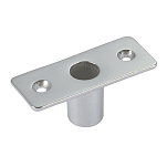 Forniture nautiche italiane 909010 Опора Oarlock из хромированной латуни Серебристый Silver 12 mm 