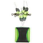 Rapala RG0100008 Коническая резина Stoppers с прокаткой Серебристый Grey / Green S 