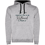 Kruskis SU1067065802C076 Толстовка с капюшоном Restrained Two-Colour Серый Heather Grey / Black 3XL