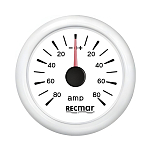 Амперметр Recmar RECKY06300 ±80А Ø51мм белый с шунтом