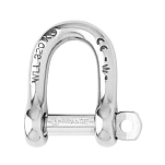 Скоба D-образная такелажная Wichard 1202 26x9x29мм Ø5мм 400/1000кг с пальцем из кованой нержавеющей стали AISI316L