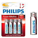 Купить Philips 38401 IR06 AA Щелочная батарея 4 Единицы Серебристый Silver 7ft.ru в интернет магазине Семь Футов