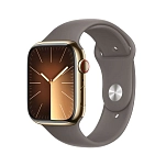 Apple R-141275844-MRMR3QL/A Series 9 GPS+Cellular 45 mm watch Refurbished Золотистый Gold / Steel Clay S-M