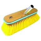 Купить Seachoice 50-90464 Средняя палубная щётка с деревянным бампером 254 mm Yellow 26x12x12 7ft.ru в интернет магазине Семь Футов