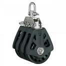 LEWMAR 29925003BK Тройной блок с поворотным механизмом / 6 мм / подшипник скольжения 83120-bvs