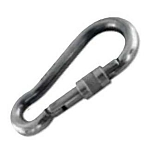 Kong italy 401572-unit Симметричный карабин 2 Единицы Stainless Steel 7x7x7 100 mm