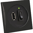 USB port 5 V black, 14.494.11