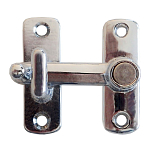 Olcese ricci 4848547 Фрикционный замок из хромированной латуни Золотистый Silver 47 x 14 mm 