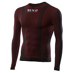 Sixs U00TS2-LDRFI Базовый слой с длинным рукавом TS2 Красный Dark Red L