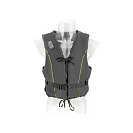 Talamex 20413243 Жилет Besto Dinghy Zipper Striping 50N Серый Black / Yellow M