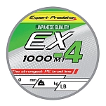 Expert predator 60703 Плетёная леска Ex 4 1000 m Бесцветный Green 0.450 mm