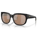 Costa 06s9004-90040958 поляризованные солнцезащитные очки Waterwoman 2 Matte Black 25x12x10 Copper Silver Mirror 580G/CAT2