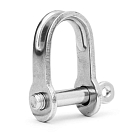 Штампованная скоба из нержавеющей стали, прямая / Длина: 40 мм