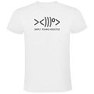 Купить Kruskis CA65500101S008 Футболка с коротким рукавом Simply Fishing Addicted Белая White S 7ft.ru в интернет магазине Семь Футов