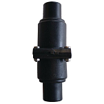 Клапан невозвратный Whale LV1215 под шланг Ø25/38мм из чёрного пластика