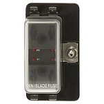 Talamex 14439204 Flat Fuseholder 4 Fuses Черный  Black
