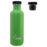 Laken BS100VE Бутылка из нержавеющей стали Basic Steel Черная шапка Зеленый Green