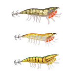 Savage gear 50701 3D Hybrid Shrimp EGI Кальмар 75 Mm 12g Зеленый 09-Green Back 12 g 