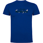 Kruskis CA65500505C078 Футболка с коротким рукавом Sweat Tears Голубой Royal Blue 2XL