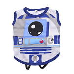 Cerda group 2800000607-BLUE-M Star Wars R2-D2 Футболка с собакой Серый Blue M