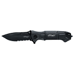 Walther 105-50715 BTK Отрезной нож Linerlock Spearpoint Black
