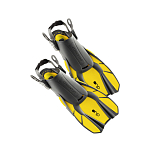 Ласты для снорклинга регулируемые OceanReef DUO Fins OR020114 L/XL желтый