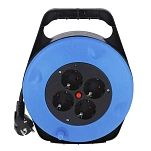 Onlex 20076 Выдвижная розетка на 4 гнезда 10 m Голубой Blue / Black  Techinn