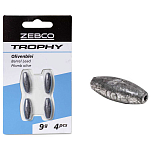 Zebco 6293003 Trophy Barrel Вести Серебристый  Silver 3 g 