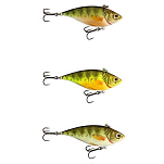 Live target YPR60SK102 Yellow Perch Rattlebait Sinking Безгубые воблеры 65 mm 11g Золотистый Metallic / Gloss