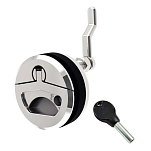 Plastimo 63612 B Сухая ручка из нержавеющей стали с ключом Silver / Black