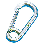 Talamex 74229122 Крючок для карабина овальный с ушком Голубой Grey 12 mm 