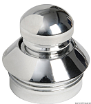Chromed brass knob+ring 19 mm 38.181.32