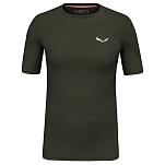Salewa 00-0000028207-5280-48/M Базовый слой с коротким рукавом Cristallo Warm Зеленый Dark Olive M