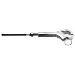 Talamex 02334023 Крючок Pelican с обжимным стержнем Terminal М 8 Серебристый Silver 5 mm 