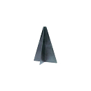 Купить Конус сигнальный пластмассовый чёрный 470 мм 7ft.ru в интернет магазине Семь Футов