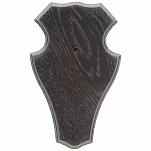 Eurohunt V-560803 Дубовая табличка для трофеев оленя 1 с пластиковыми зажимами 5 Единицы Dark 22x13 cm Hunt