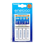 Eneloop 135904 Smart&Quick BQ-CC55 4 AA 1900mAh Зарядное Устройство Для Аккумуляторов Белая