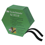 Лента 3M Scotchmate SJ352D 5м 25x4,4мм на липучке из чёрного нейлона