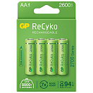 Купить Gp batteries GP-G145 ReCyko LR06 2600mAh Аккумуляторы типа АА 4 единицы измерения Зеленый Green 7ft.ru в интернет магазине Семь Футов